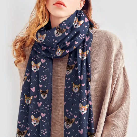 Give Your Heart To Your Welsh Corgi - Follus Scarf