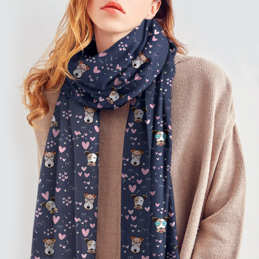 Give Your Heart To Your Wire Fox Terrier- Follus Scarf