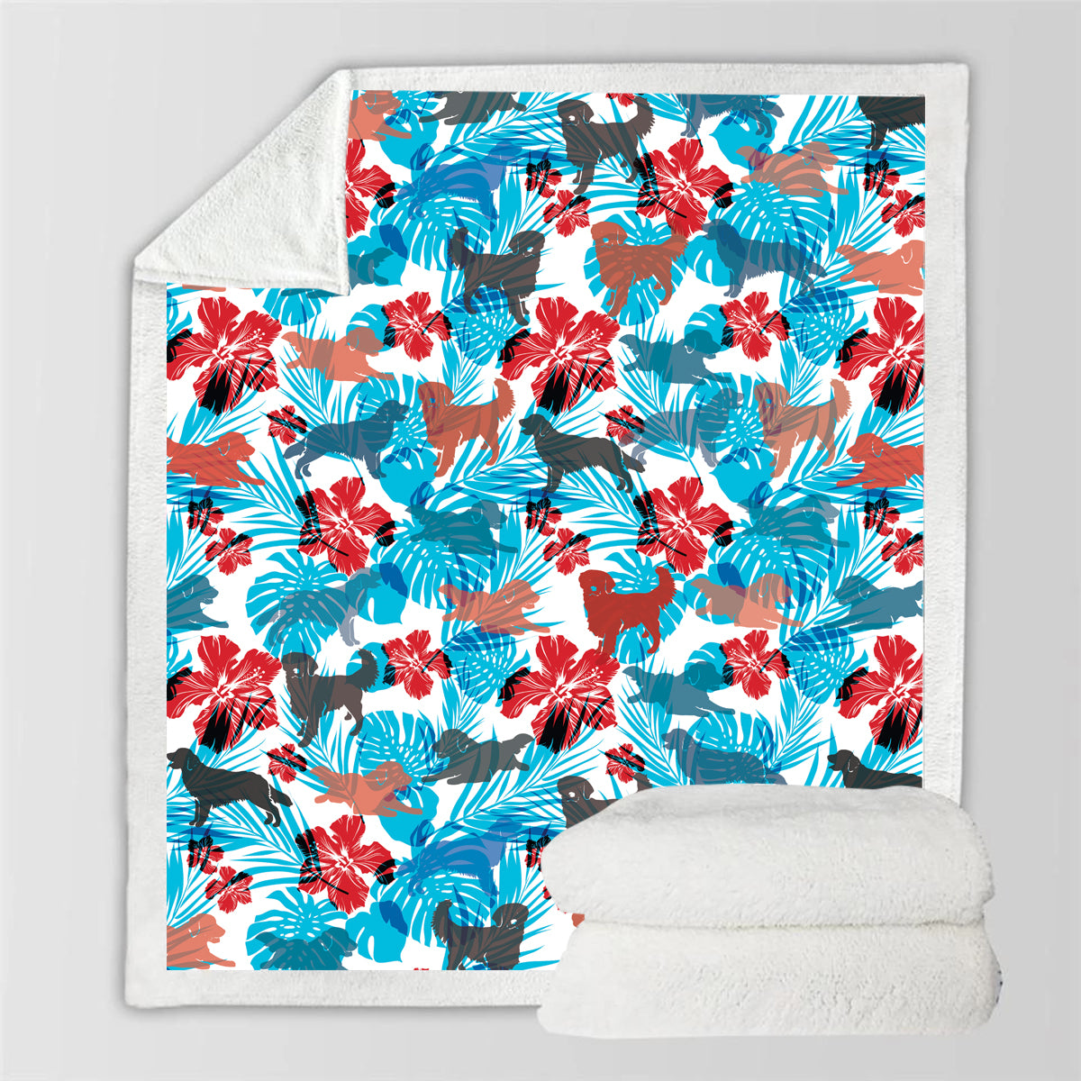 Golden Retriever - Bunte Decke V2