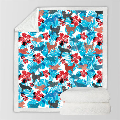 Golden Retriever - Bunte Decke V2