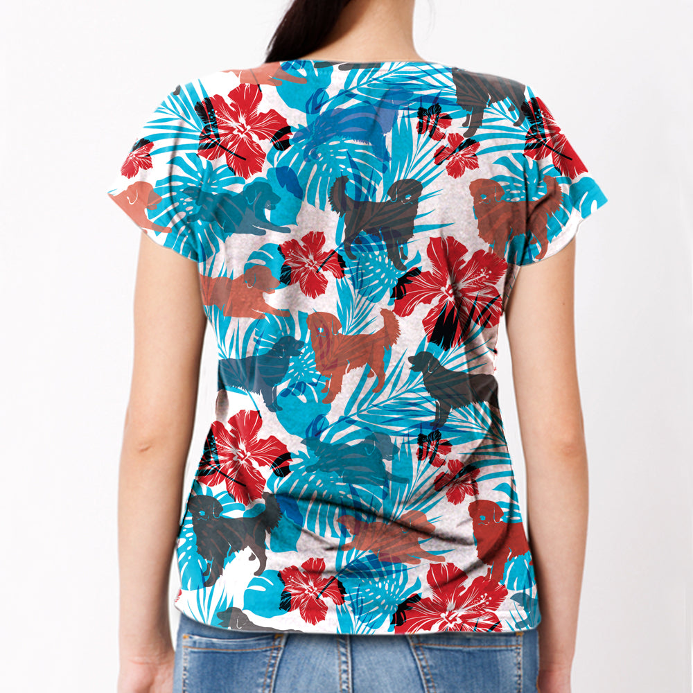Golden Retriever - Hawaiian T-Shirt V1