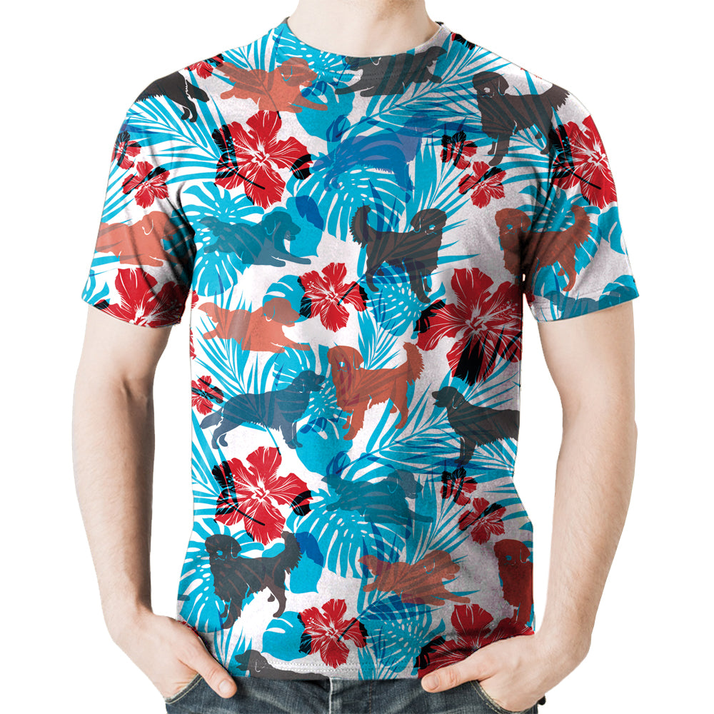 Golden Retriever - Hawaiian T-Shirt V1