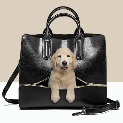 Golden Retriever Luxury Handbag V1