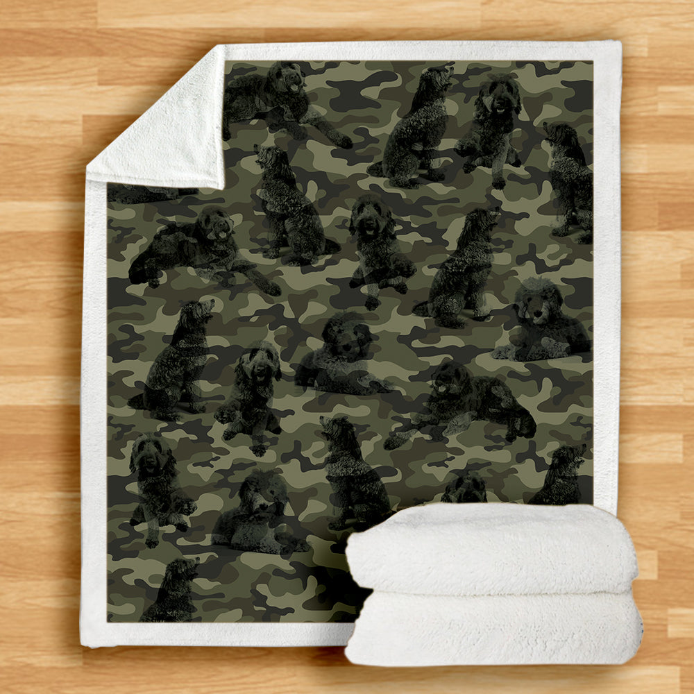 Couverture camouflage Goldendoodle V1