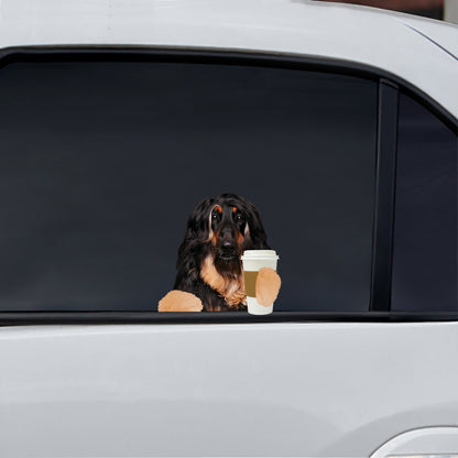 Guten Morgen – Afghanischer Windhund-Auto-/Tür-/Kühlschrank-/Laptop-Aufkleber V1