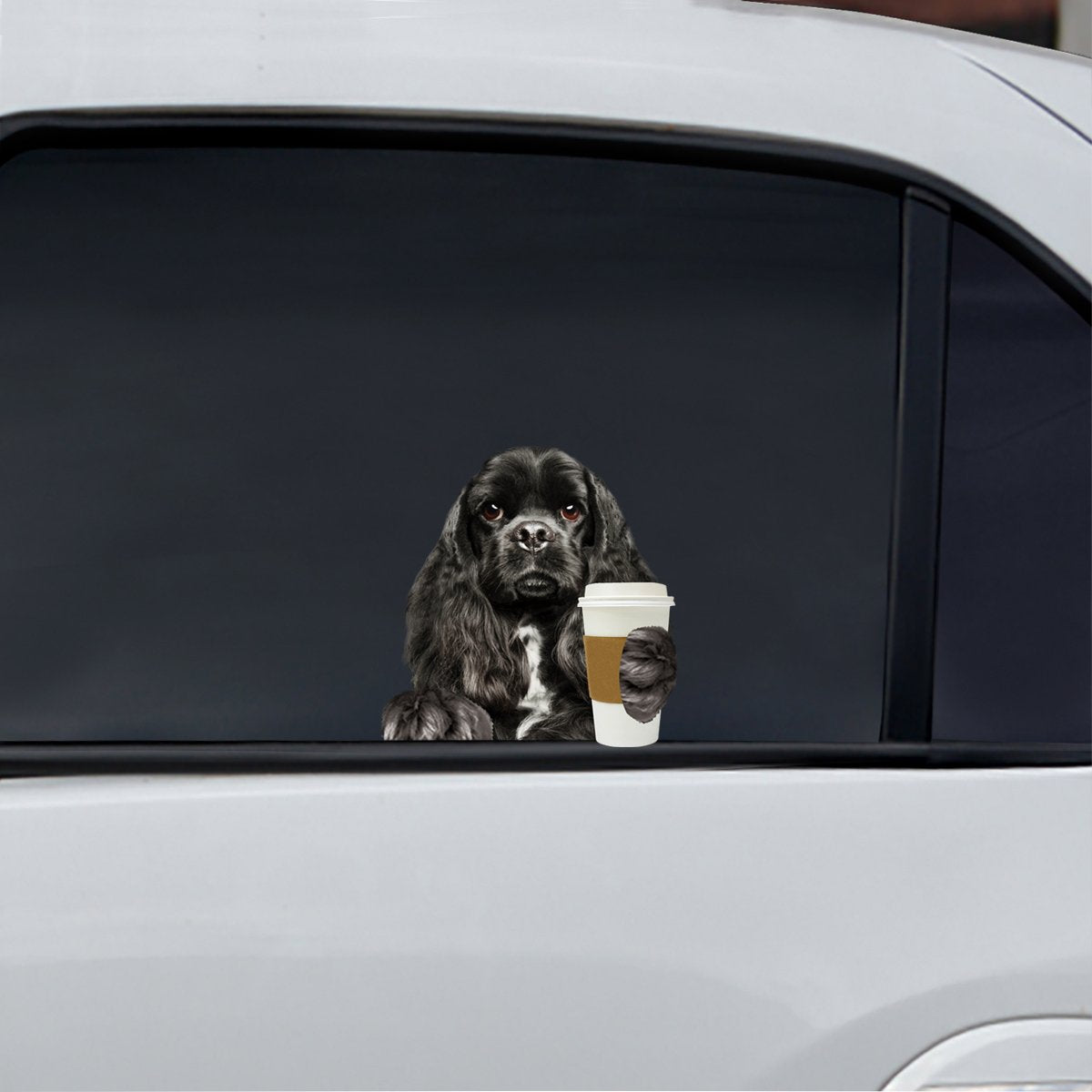 Bonjour - Autocollant de voiture/porte/réfrigérateur/ordinateur portable American Cocker Spaniel V1