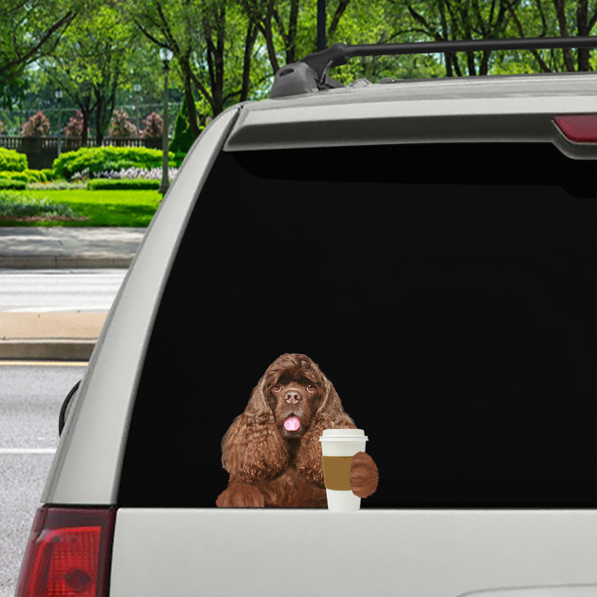 Bonjour - Autocollant de voiture/porte/réfrigérateur/ordinateur portable American Cocker Spaniel V3