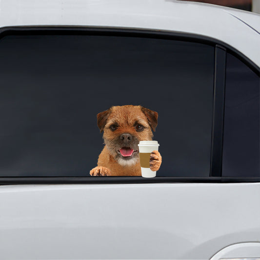 Good Morning - Border Terrier Car/ Door/ Fridge/ Laptop Sticker V1
