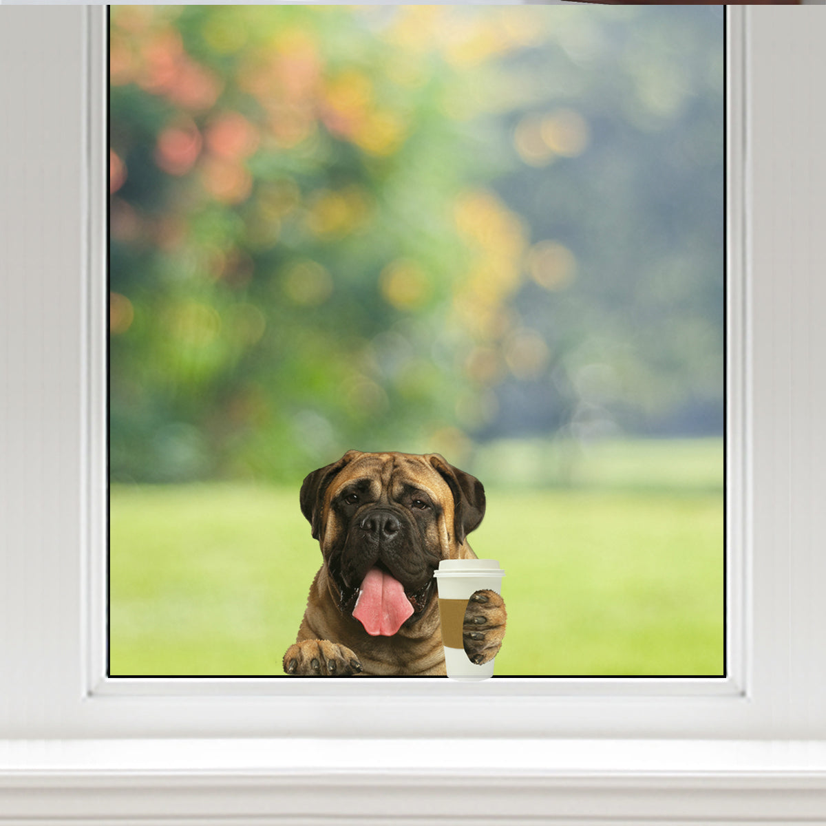 Good Morning - Bullmastiff Car/ Door/ Fridge/ Laptop Sticker V1