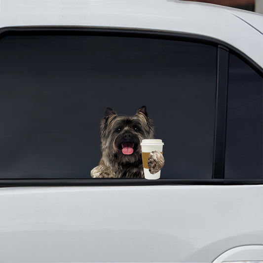 Good Morning - Cairn Terrier Car/ Door/ Fridge/ Laptop Sticker V1