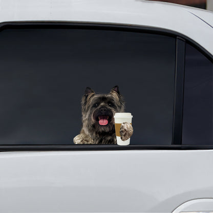 Good Morning - Cairn Terrier Car/ Door/ Fridge/ Laptop Sticker V1