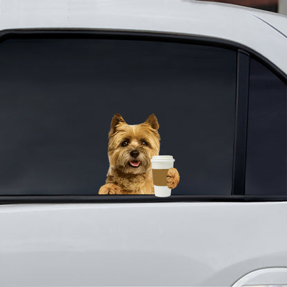 Guten Morgen – Cairn Terrier Auto/Tür/Kühlschrank/Laptop Aufkleber V2