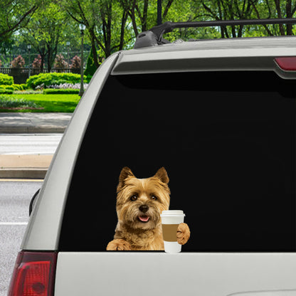 Good Morning - Cairn Terrier Car/ Door/ Fridge/ Laptop Sticker V2