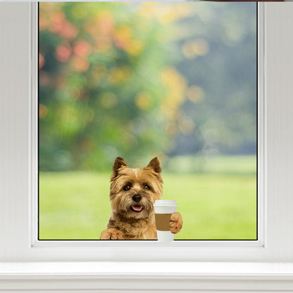 Good Morning - Cairn Terrier Car/ Door/ Fridge/ Laptop Sticker V2