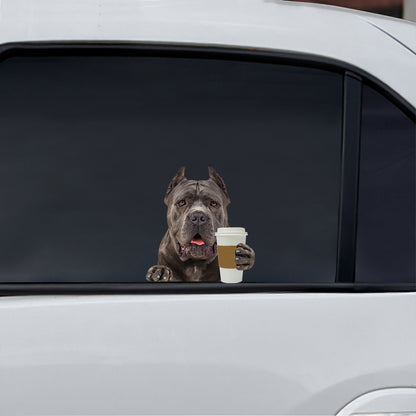 Good Morning - Cane Corso Car/ Door/ Fridge/ Laptop Sticker V1
