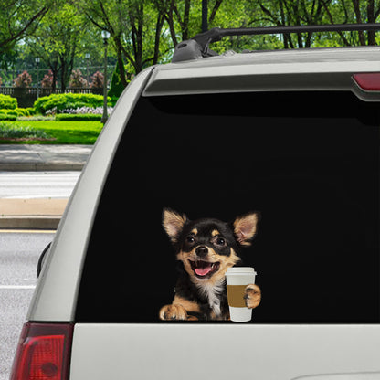 Guten Morgen – Chihuahua Auto/Tür/Kühlschrank/Laptop Aufkleber V1