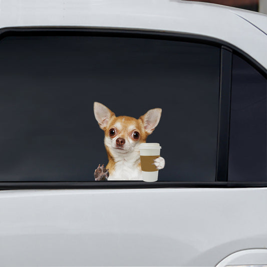 Guten Morgen – Chihuahua Auto/Tür/Kühlschrank/Laptop Aufkleber V2