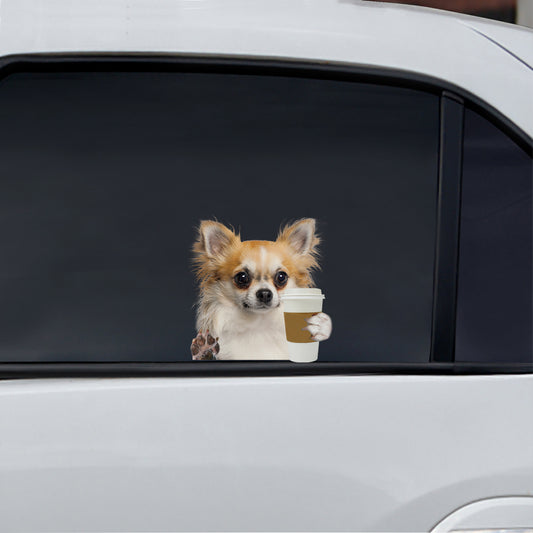 Guten Morgen – Chihuahua Auto/Tür/Kühlschrank/Laptop Aufkleber V3