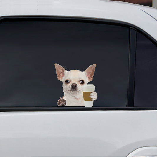 Guten Morgen – Chihuahua Auto/Tür/Kühlschrank/Laptop Aufkleber V5