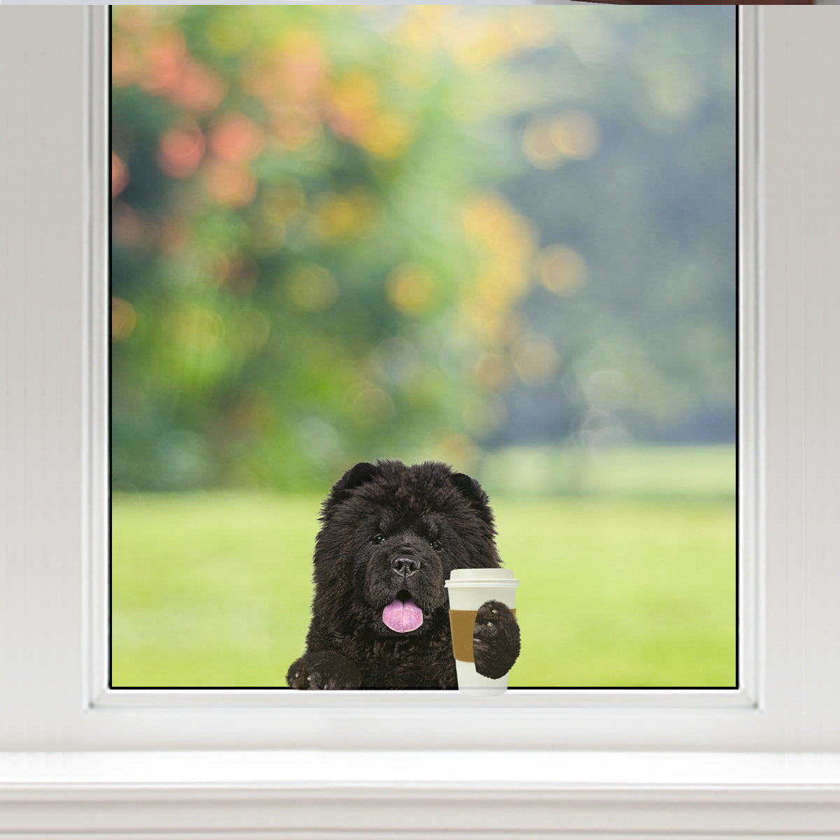 Good Morning - Chow Chow Car/ Door/ Fridge/ Laptop Sticker V2