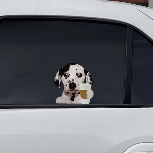 Good Morning - Dalmatian Car/ Door/ Fridge/ Laptop Sticker V1