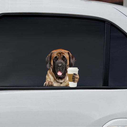 Good Morning - English Mastiff Car/ Door/ Fridge/ Laptop Sticker V1