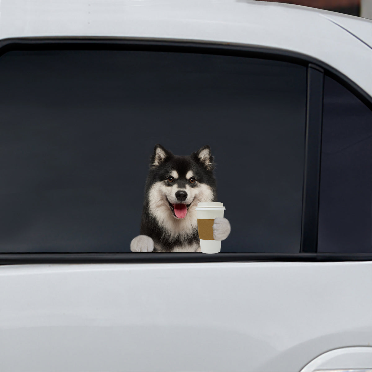 Good Morning - Finnish Lapphund Car/ Door/ Fridge/ Laptop Sticker V1