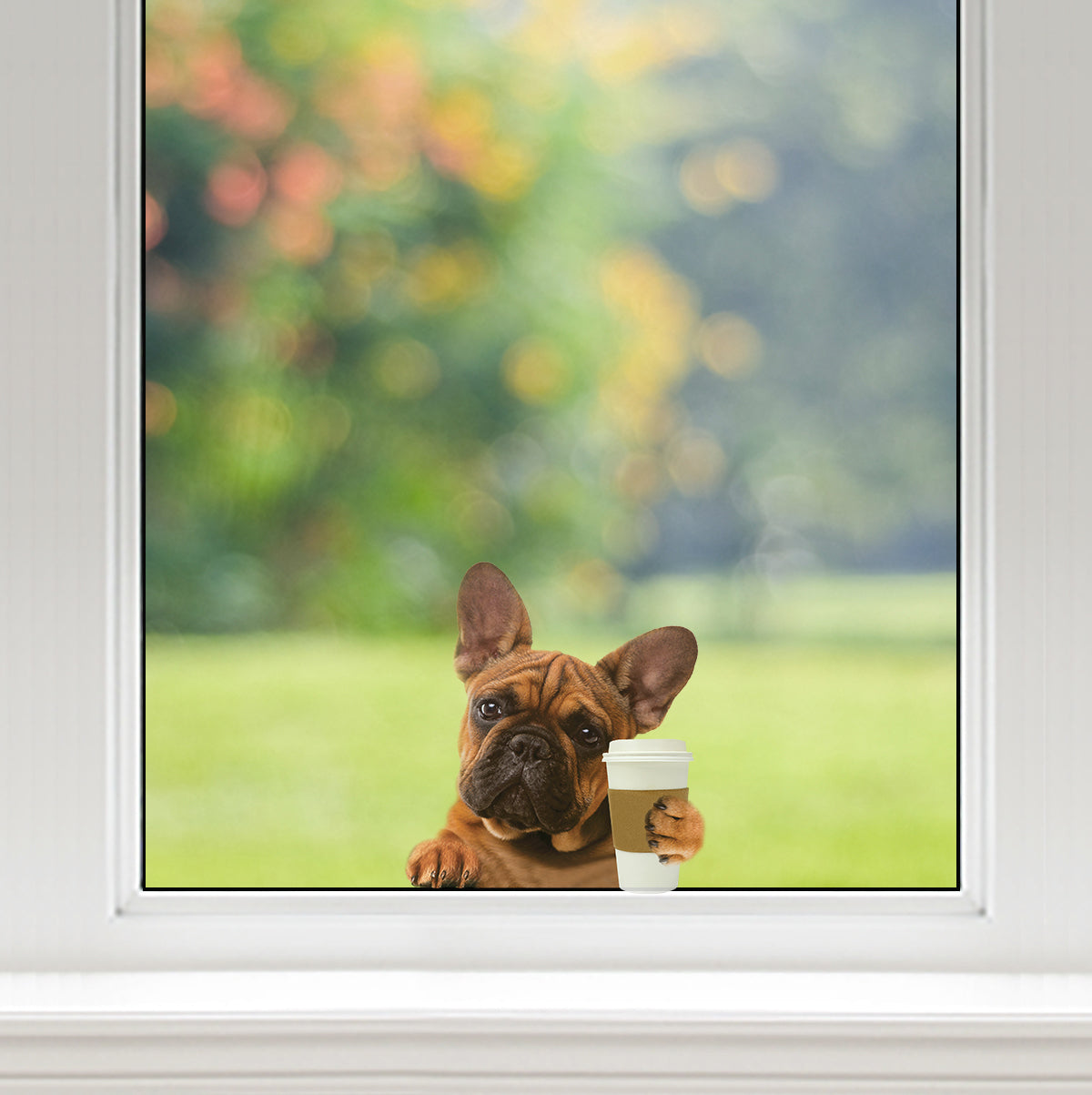 Good Morning - French Bulldog Car/ Door/ Fridge/ Laptop Sticker V2