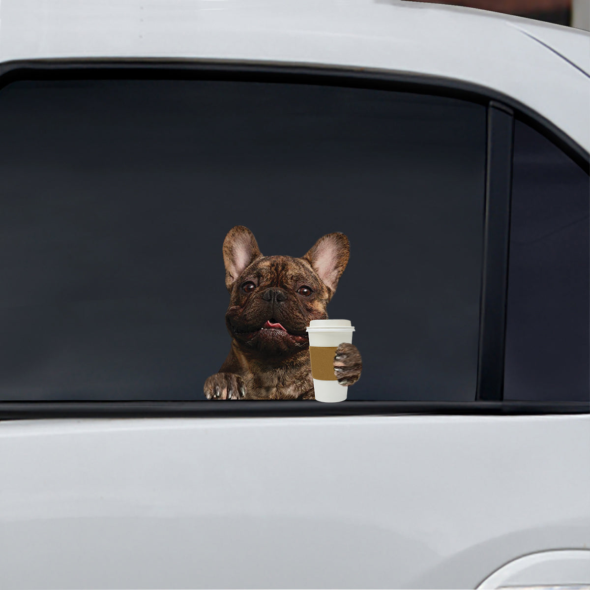 Good Morning - French Bulldog Car/ Door/ Fridge/ Laptop Sticker V4