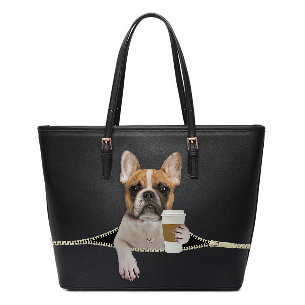 Guten Morgen – Französische Bulldogge Einkaufstasche V1