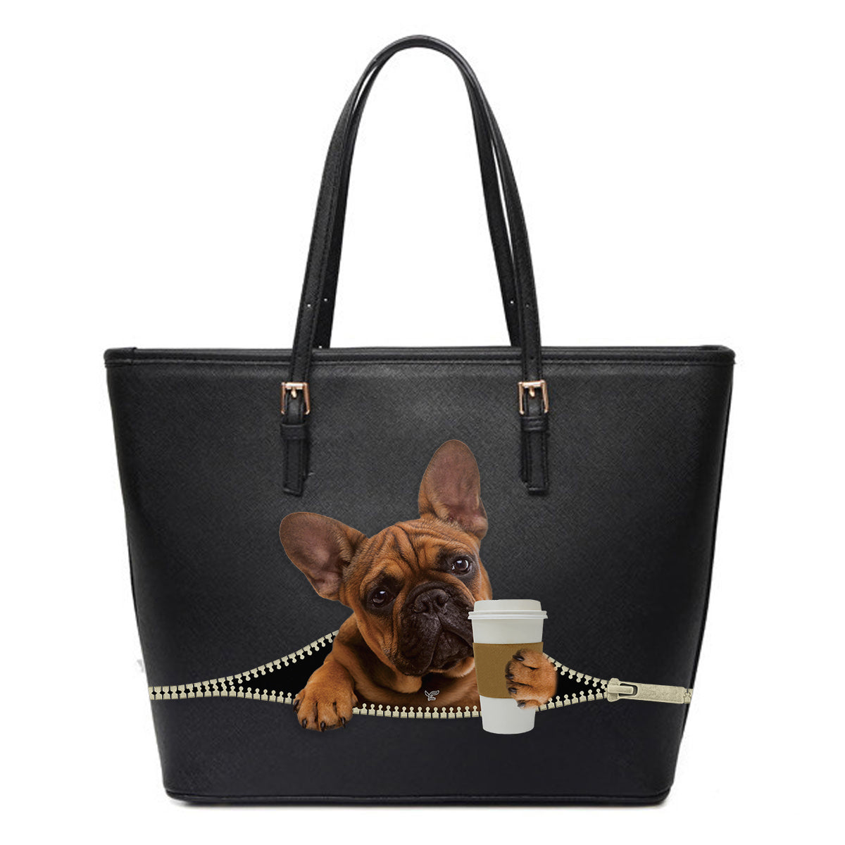 Guten Morgen – Französische Bulldogge Einkaufstasche V2