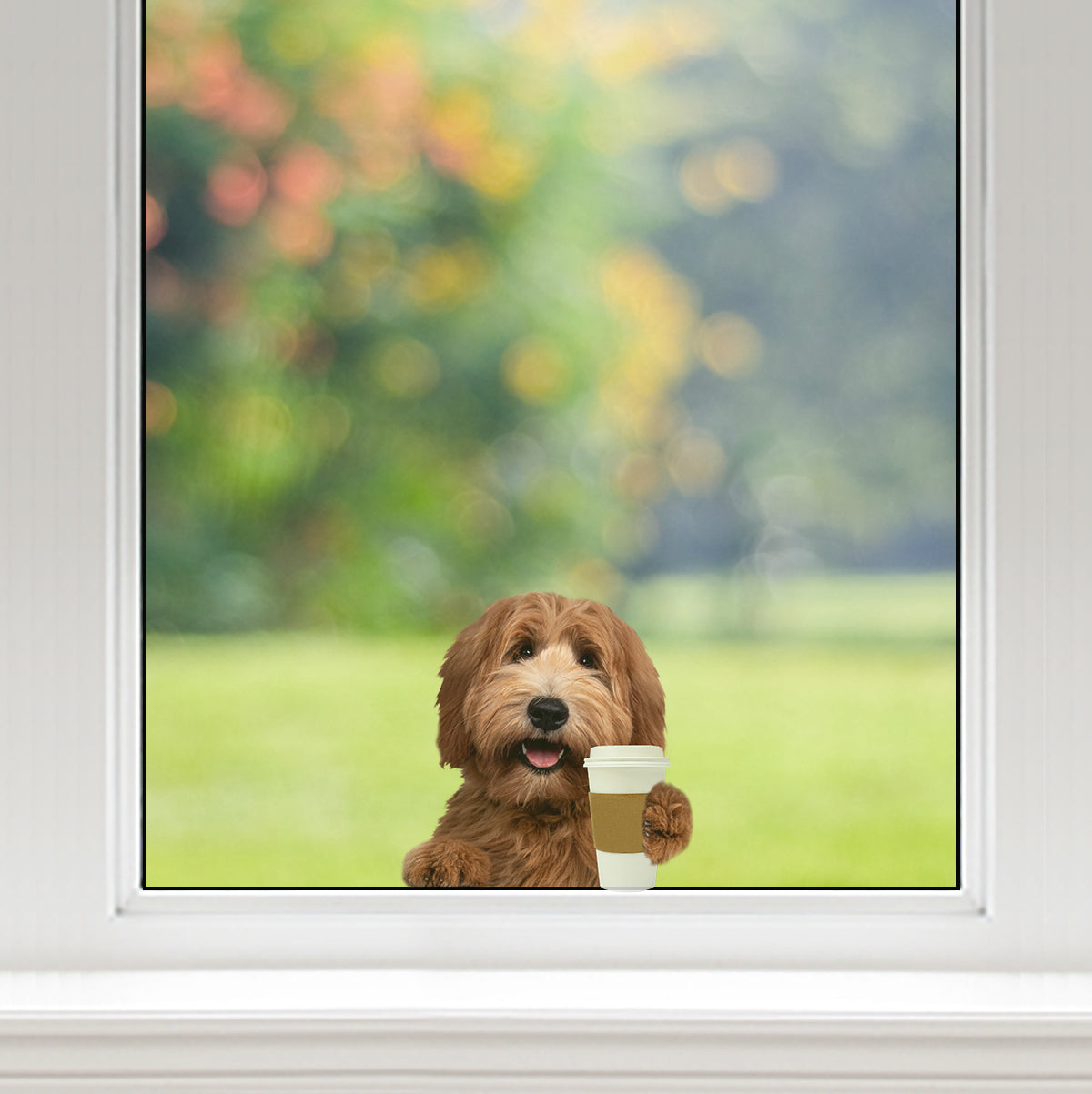 Good Morning - Labradoodle Car/ Door/ Fridge/ Laptop Sticker V1