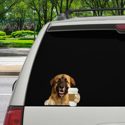Good Morning - Leonberger Car/ Door/ Fridge/ Laptop Sticker V1
