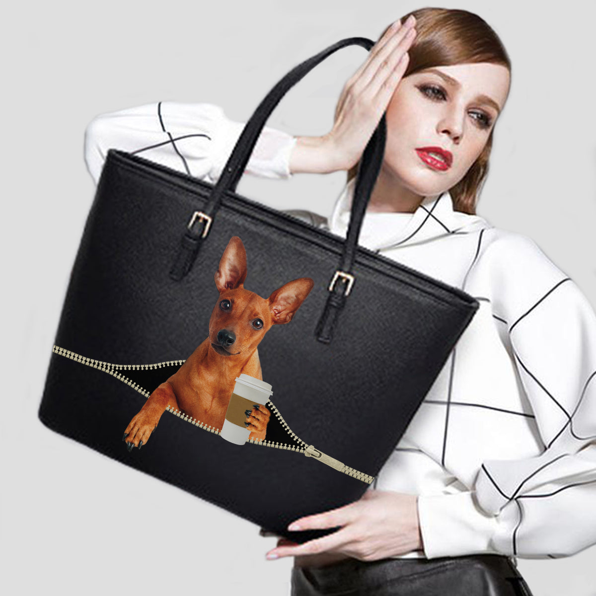 Good Morning - Miniature Pinscher Tote Bag V2