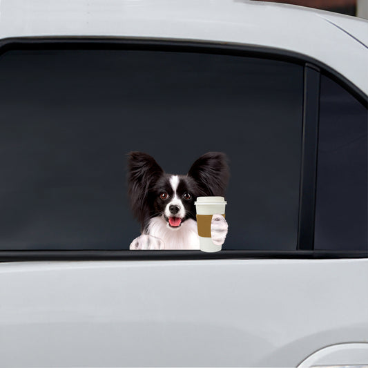 Good Morning - Papillon Car/ Door/ Fridge/ Laptop Sticker V1