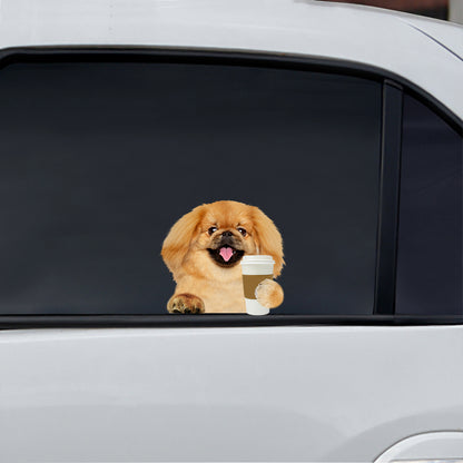 Good Morning - Pekingese Car/ Door/ Fridge/ Laptop Sticker V1