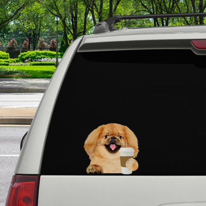 Good Morning - Pekingese Car/ Door/ Fridge/ Laptop Sticker V1