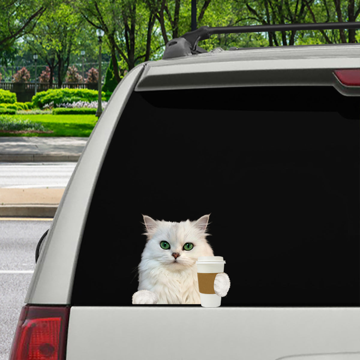 Good Morning - Persian Cat Car/ Door/ Fridge/ Laptop Sticker V2