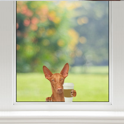 Good Morning - Pharaoh Hound Car/ Door/ Fridge/ Laptop Sticker V1