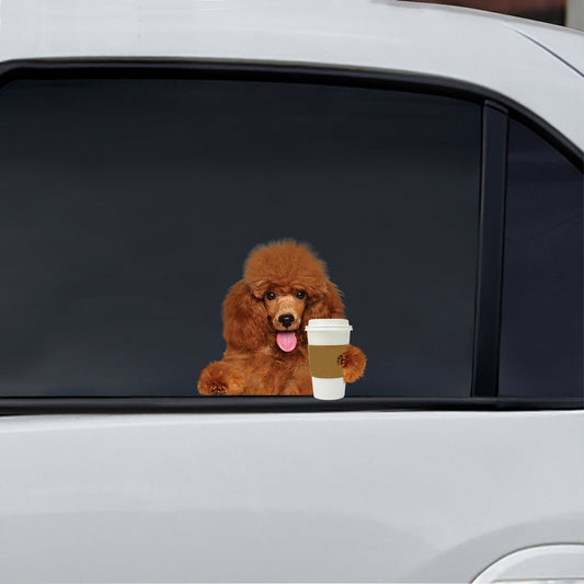 Good Morning - Poodle Car/ Door/ Fridge/ Laptop Sticker V2