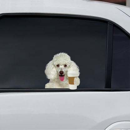 Good Morning - Poodle Car/ Door/ Fridge/ Laptop Sticker V5