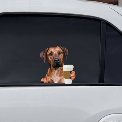 Good Morning - Rhodesian Ridgeback Car/ Door/ Fridge/ Laptop Sticker V1