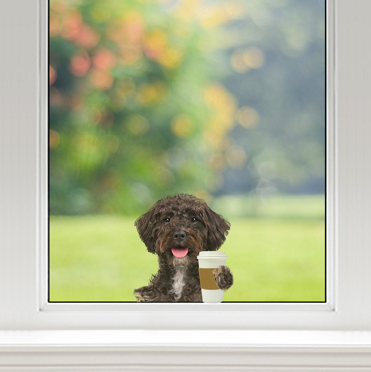 Good Morning - Schnoodle Car/ Door/ Fridge/ Laptop Sticker V1