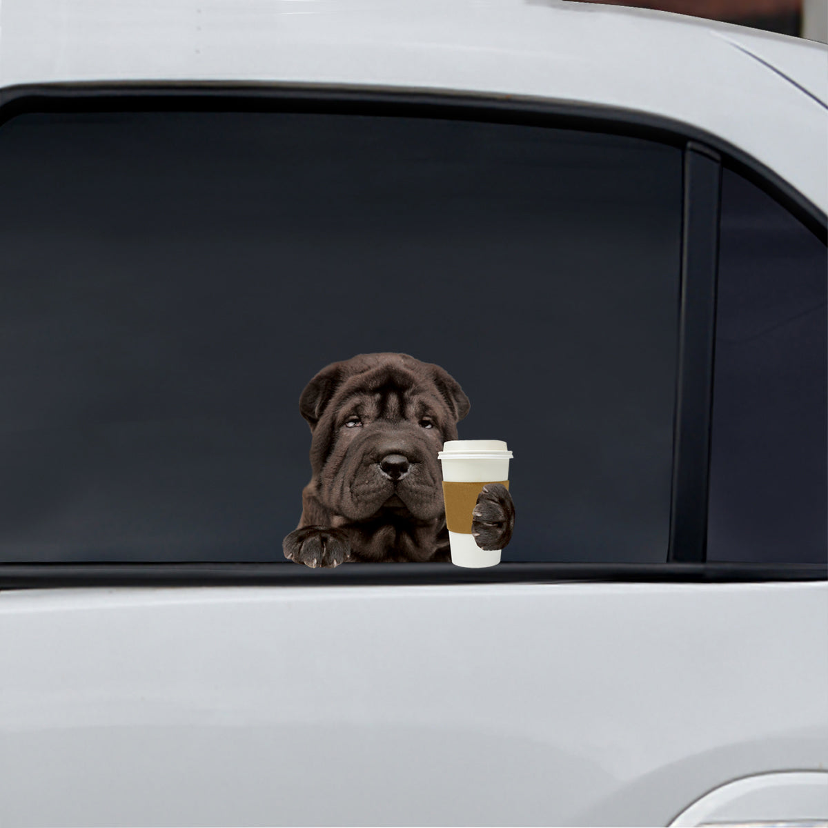 Good Morning - Shar Pei Car/ Door/ Fridge/ Laptop Sticker V1