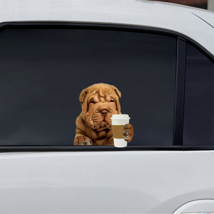 Good Morning - Shar Pei Car/ Door/ Fridge/ Laptop Sticker V2