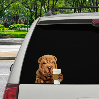 Good Morning - Shar Pei Car/ Door/ Fridge/ Laptop Sticker V2