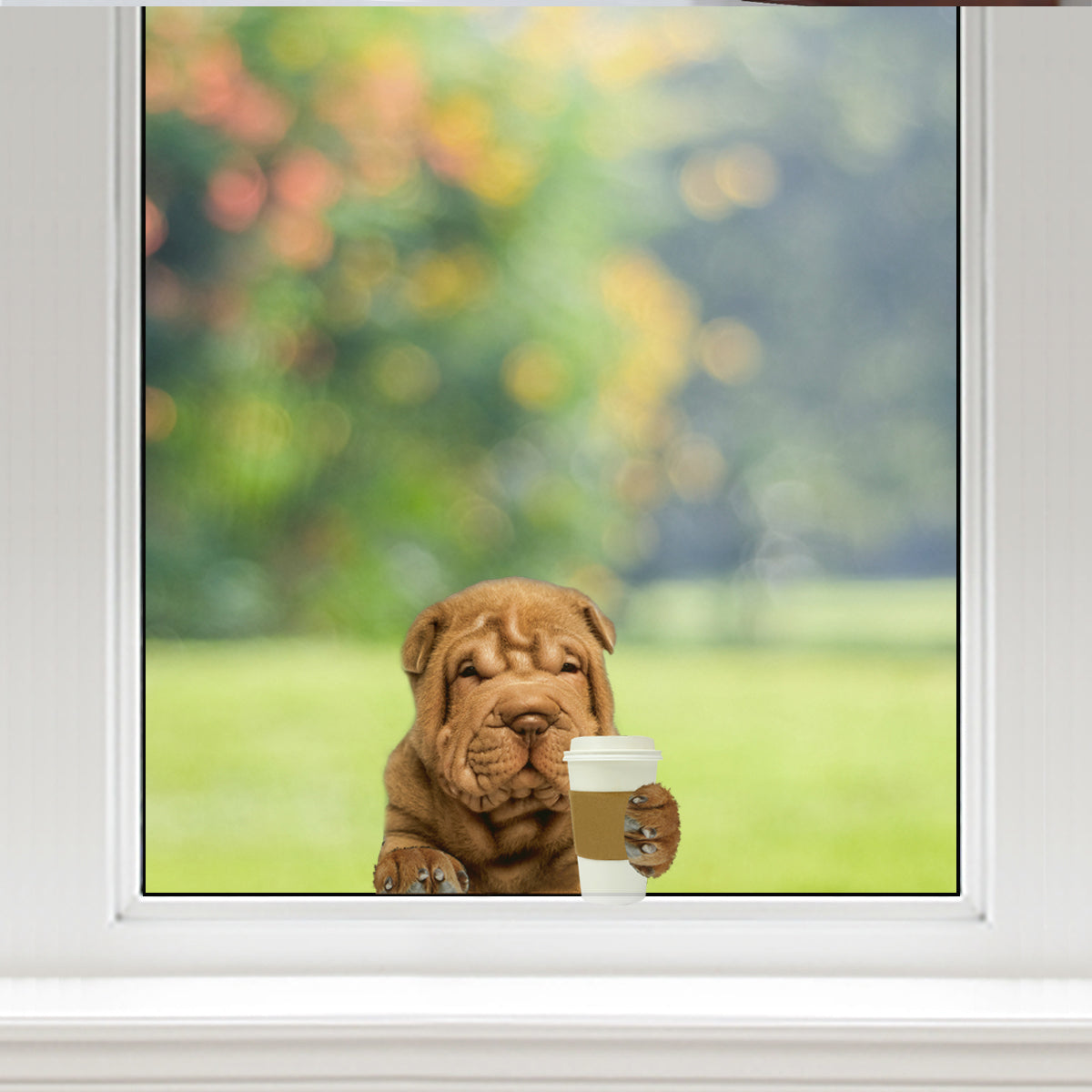 Good Morning - Shar Pei Car/ Door/ Fridge/ Laptop Sticker V2