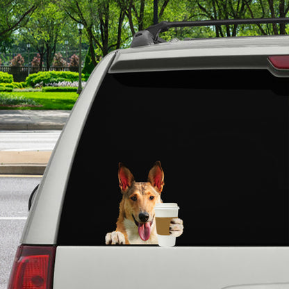 Bonjour - Autocollant de voiture/porte/réfrigérateur/ordinateur portable Smooth Collie V1