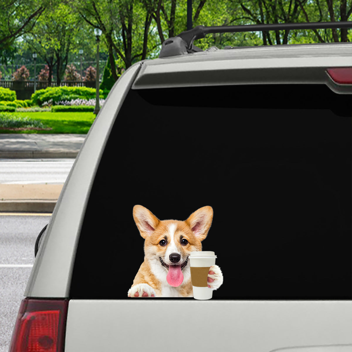 Guten Morgen – Welsh Corgi Auto/Tür/Kühlschrank/Laptop Aufkleber V2