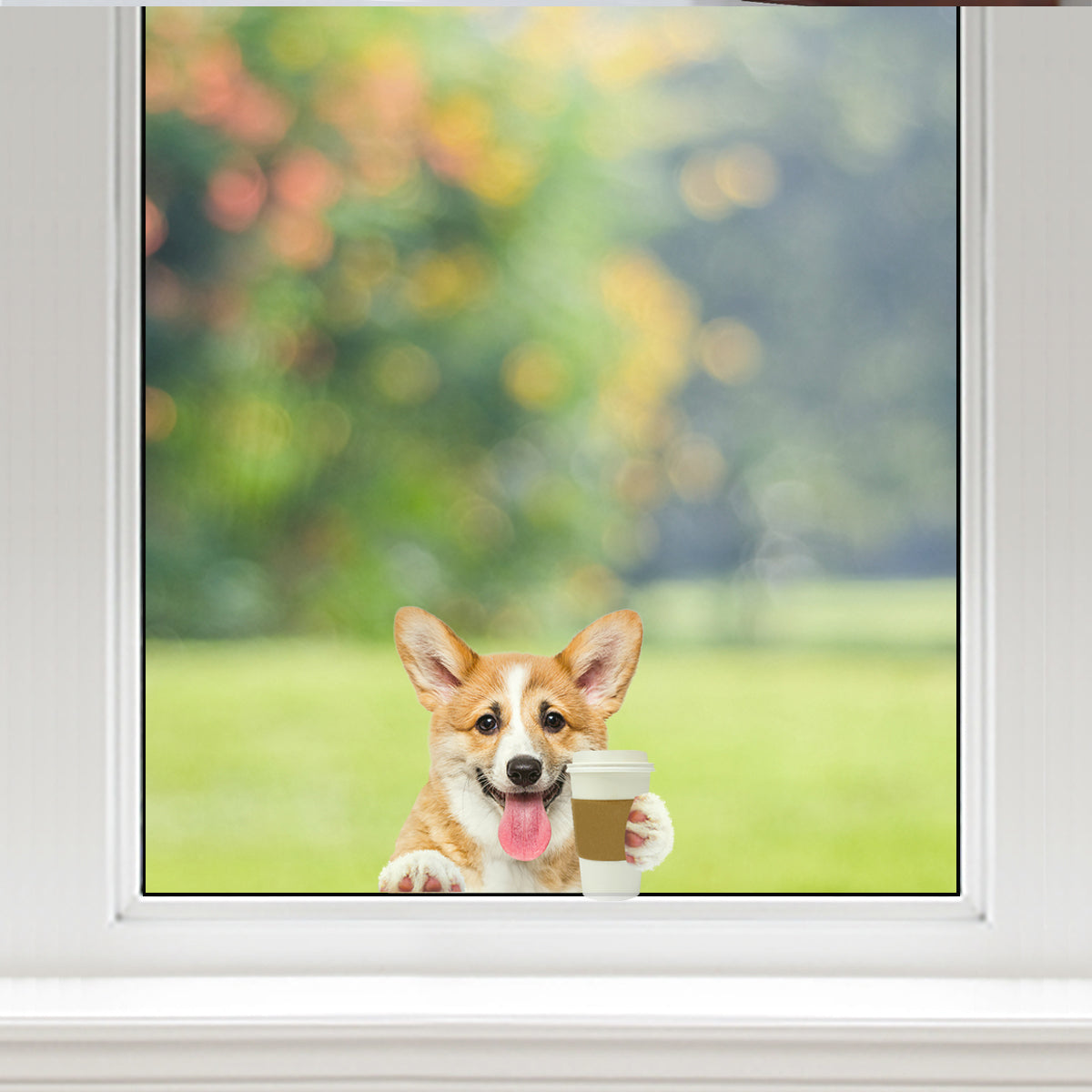 Guten Morgen – Welsh Corgi Auto/Tür/Kühlschrank/Laptop Aufkleber V2